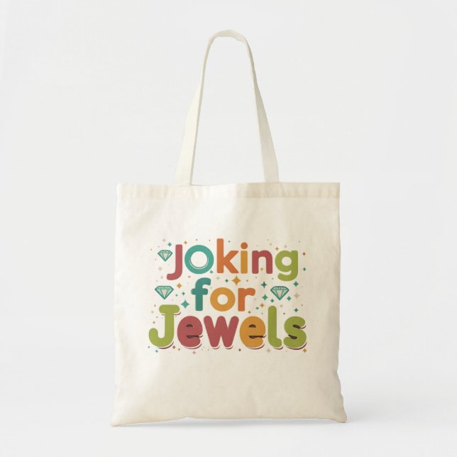 Bolso De Tela Bromeando por joyas (Frente)