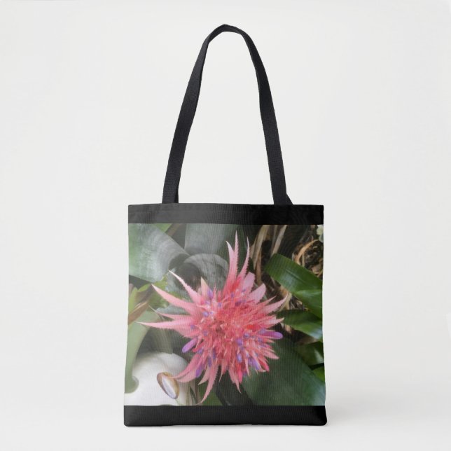 Bolso De Tela Bromeliad Flower (Anverso)