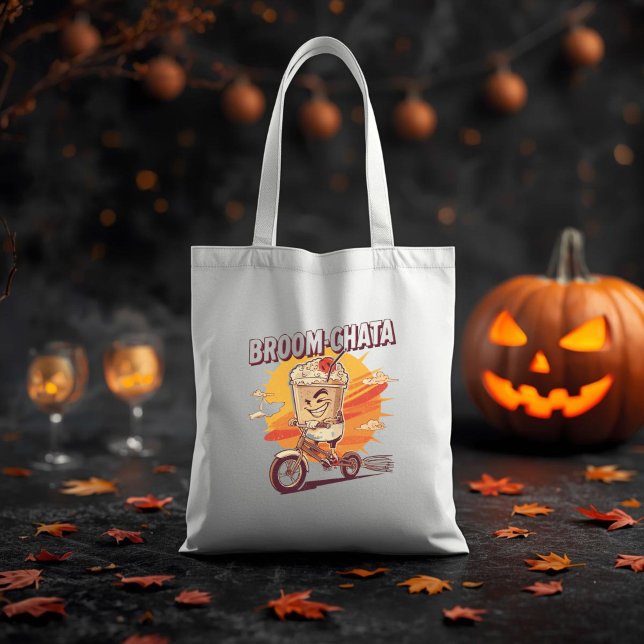 Bolso De Tela Broom-chata Funny Halloween Cocktail Pun (Subido por el creador)