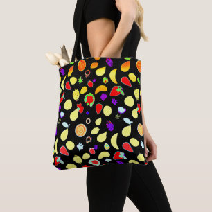 Bolso De Tela Brote de frutas tropicales neonesas