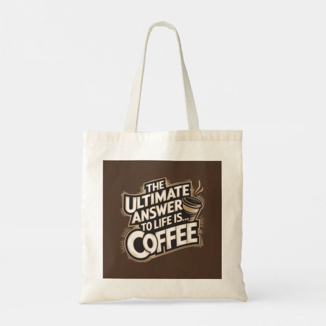Bolso De Tela Brown La Respuesta Final Es... Coffee Tote Bag (Reverso)