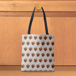 Bolso De Tela Brown Pansy Seamless Pattern Tote Bag