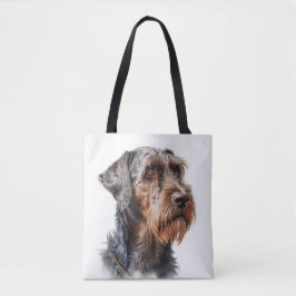 BOLSO DE TELA BROWN & WHITE ALEMÁN WIREHAIRED POINTER DOG