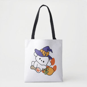 Bolso De Tela Bruja atractiva en entrenamiento - Perro de Hallow
