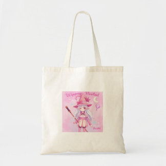Bolso De Tela Bruja Bonita y Bien Diseñada con Estilo Pastel