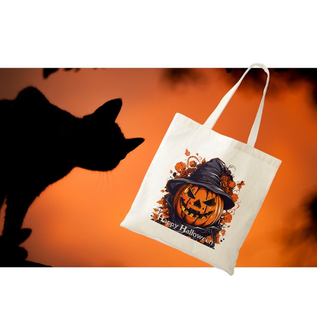 Bolso De Tela Bruja de calabaza del mal (Subido por el creador)