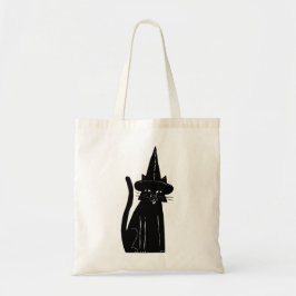 Bolso De Tela Bruja de gato