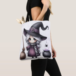 Bolso De Tela Bruja de Halloween Hechicería Brujos Castillo