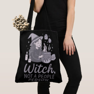 Bolso De Tela Bruja de Halloween No es una Persona Social