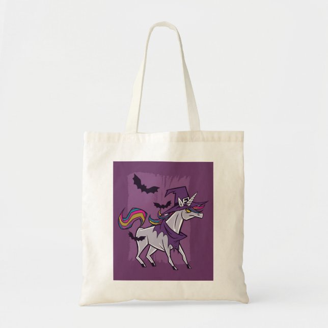 Bolso De Tela Bruja de Unicorn (Frente)