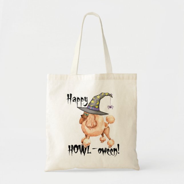 Bolso De Tela Bruja del caniche de juguete (Frente)