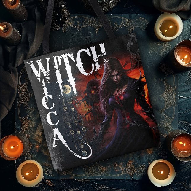 Bolso De Tela Bruja Gótica Oscura (Subido por el creador)
