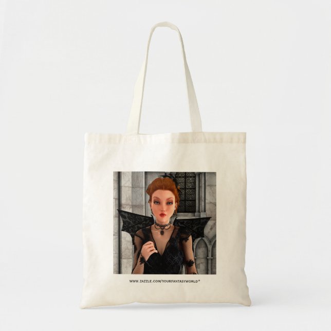 Bolso De Tela Bruja Hermosa (Frente)