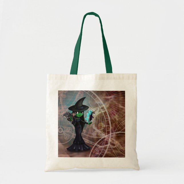 Bolso De Tela Bruja traviesa (Frente)