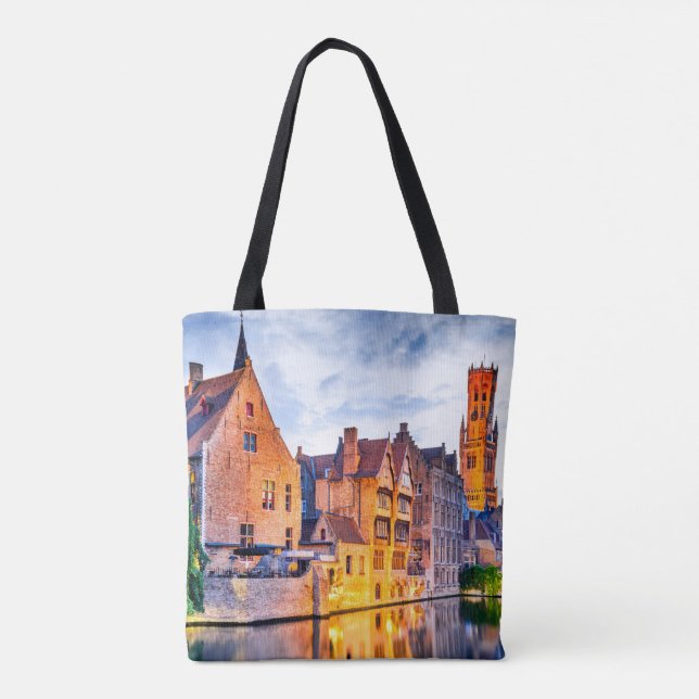 Bolso De Tela Brujas Bélgica (Reverso)