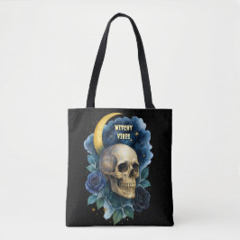 Bolso De Tela Brujería estética floral gótica Halloween espeluzn