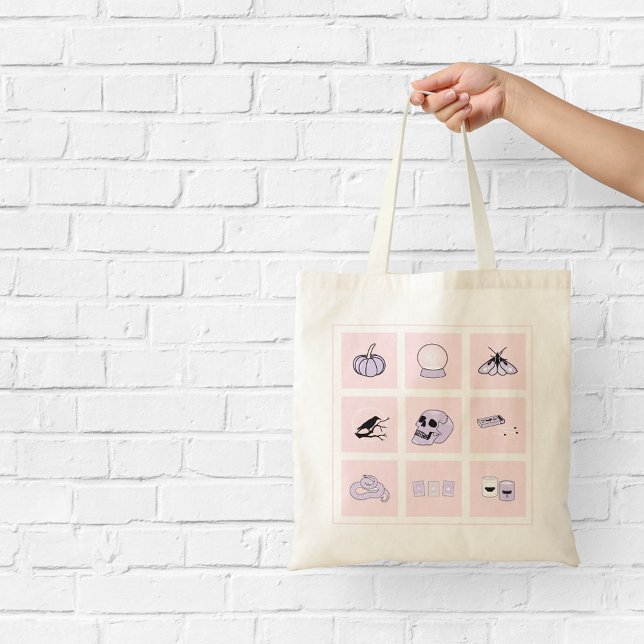 Bolso De Tela Brujería Estética Rosa y Púrpura (Subido por el creador)
