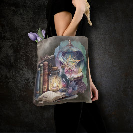 Bolso De Tela Brujería | Tomos del libro de deletreo en pastel y