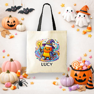 Bolso De Tela Brujo de Caramelo Caprichoso Truco o Trato 