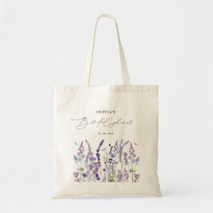 Bolso De Tela Brunch de boda con acuarela de flores silvestres