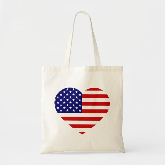 Bolso De Tela Btcnt de la bandera de Estados Unidos (Frente)