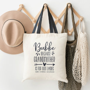 Bolso De Tela Bubbe La abuela es para las ancianas