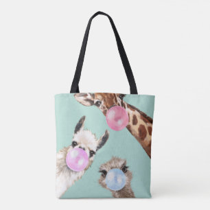 Bolso De Tela Bubble Gum Gang en Verde