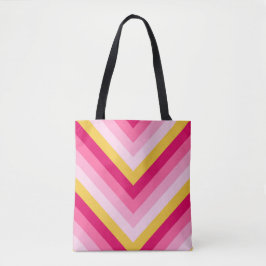 Bolso De Tela Bubblegum Radiance Chevron