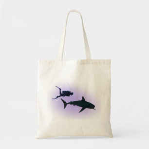 Bolso De Tela Buceador y tiburón