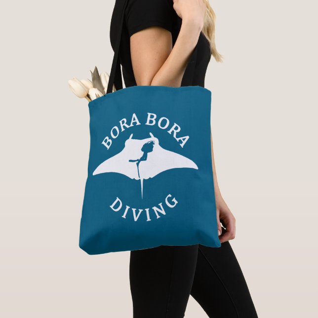 Bolso De Tela Buceo Con Manta En Bora Bora (Detalle)