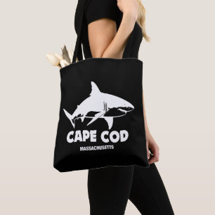 Bolso De Tela Buceo con tiburones blancos - Cape Cod