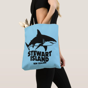 Bolso De Tela Buceo Scuba Con Tiburones - Isla Stewart