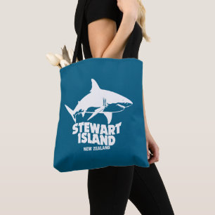 Bolso De Tela Buceo Scuba Con Tiburones - Isla Stewart
