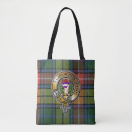 Bolso De Tela Buchanan Tartan & Badge
