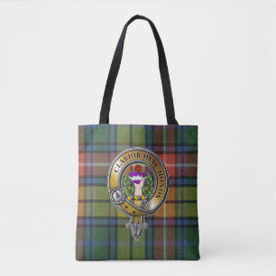 Bolso De Tela Buchanan Tartan & Badge