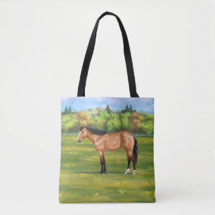 Bolso De Tela Buckskin Dun Quarter Horse