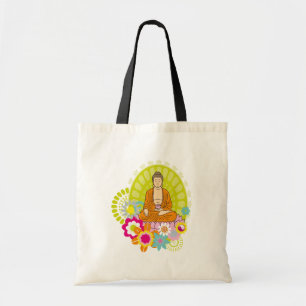 Bolso De Tela Buda en flores de la primavera