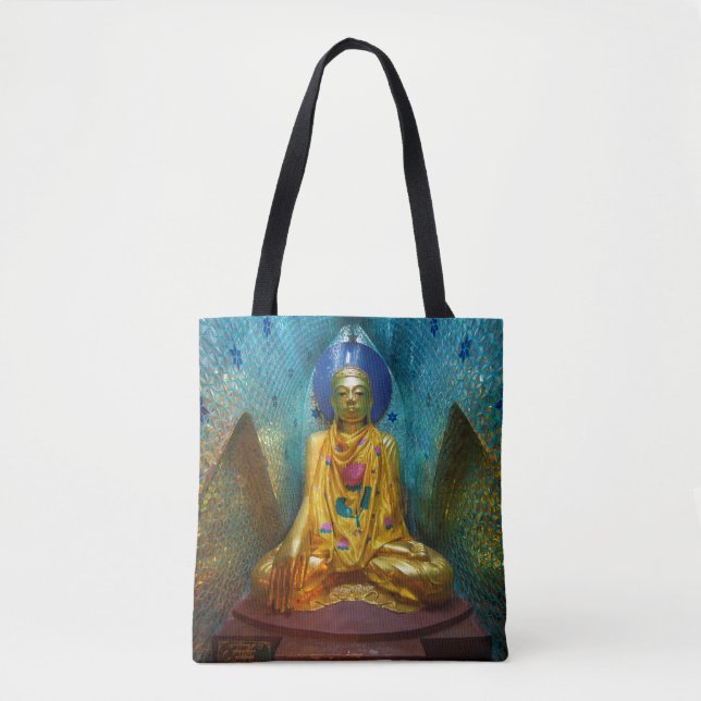 Bolso De Tela Buda en hornacina ornamentada (Anverso)