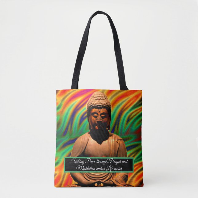 Bolso De Tela Buda en la meditación (Anverso)