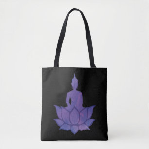 Bolso De Tela Buda en Lotus Purple Tote Bag
