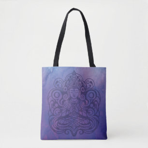 Bolso De Tela Buda en Peace Purple