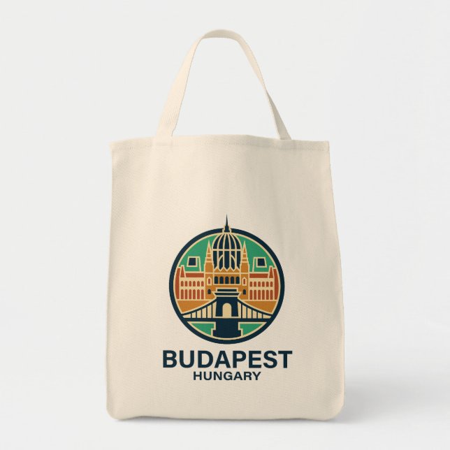 Bolso De Tela Budapest Hungría Europa (Frente)