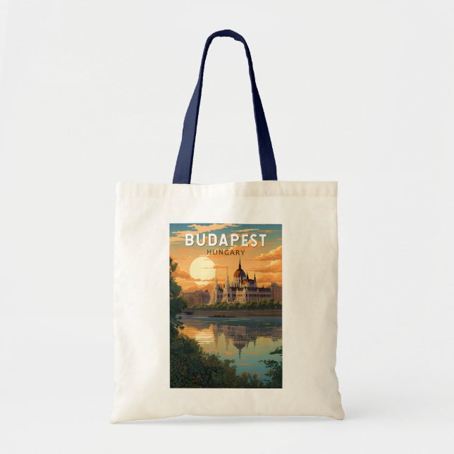 Bolso De Tela Budapest Hungría Viaje al arte (Frente)