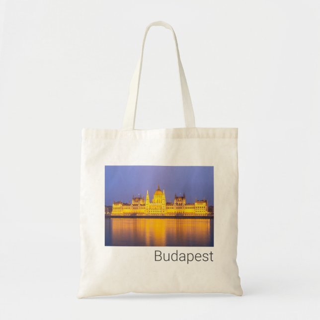Bolso De Tela Budapest Parlamento Panorama vacaciones de Hungría (Frente)