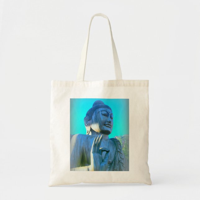 Bolso De Tela buddha azul (Frente)