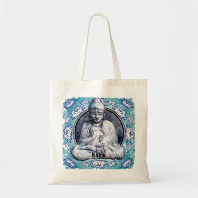 Bolso De Tela Buddha Breathe Tote Bag (Frente)