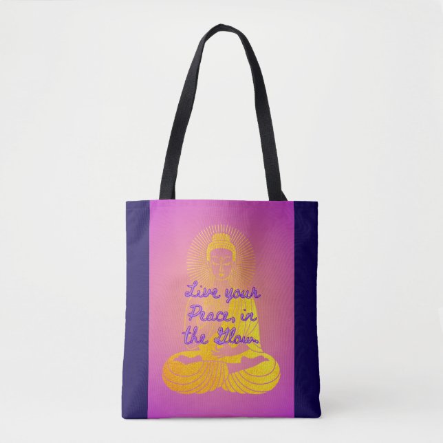Bolso De Tela BuddhaToday V4 Sunrise Buddha Tote #1 (Anverso)