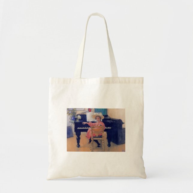 Bolso De Tela Budding Piano Diva (Frente)