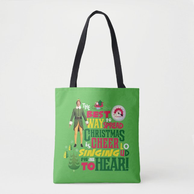Bolso De Tela Buddy the Elf | Navidades Cheer Cita Gráfica (Anverso)