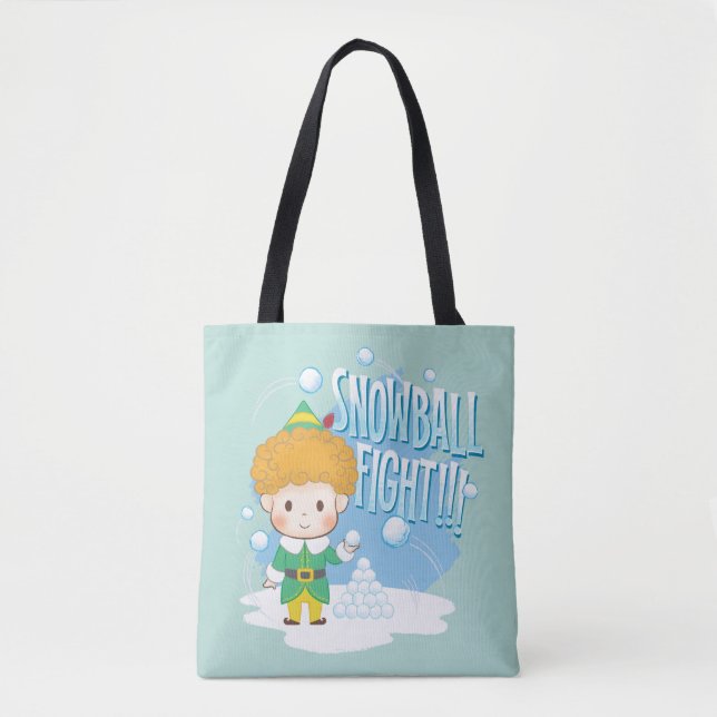 Bolso De Tela ¡Buddy the Elf Snowball Fight! (Anverso)